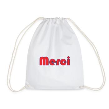 MERCI. MAÎTRESSE. MAÎTRE. MERCI MAÎTRESSE - Sac de sport léger - blanc - Devant