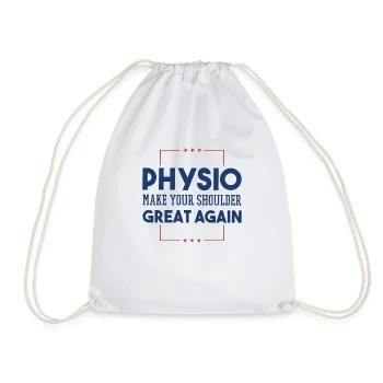 Physiothérapeute physiothérapie énonciations physio - Sac de sport léger - blanc - Devant