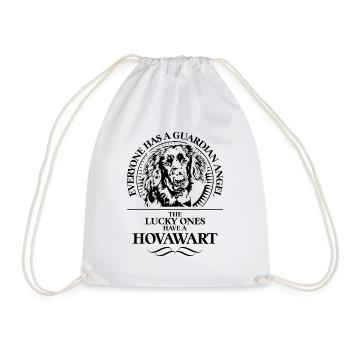 HOVAWART Guardian Angel Dogs Saying WILSIGNS - Drawstring Bag - white - Front