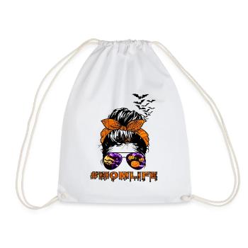 Mom Life Halloween - Drawstring Bag - white - Front