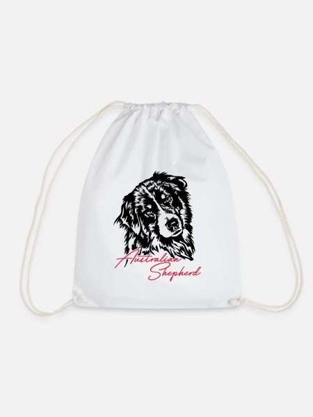 Australian Shepherd Aussie Hunde Hund Wilsigns - Turnbeutel - Weiß