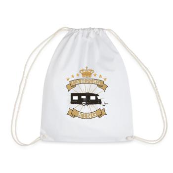 Caravan Caravan Motorhome Hiking Camping King - Drawstring Bag - white - Front
