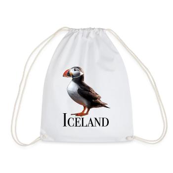 Iceland Puffin - Drawstring Bag - white - Front