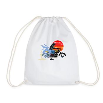 Moto - Sac de sport léger - blanc - Devant