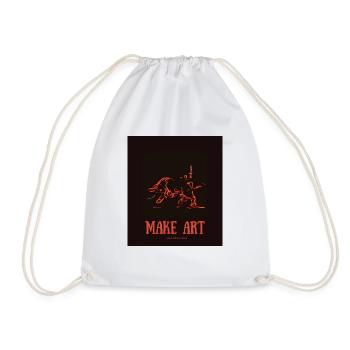 Faire de l’art - Sac de sport léger - blanc - Devant