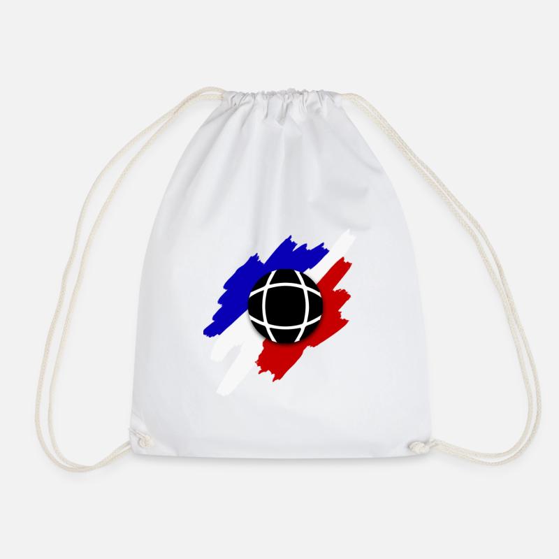 Tricolore Boule Kugel - Turnbeutel - Weiß