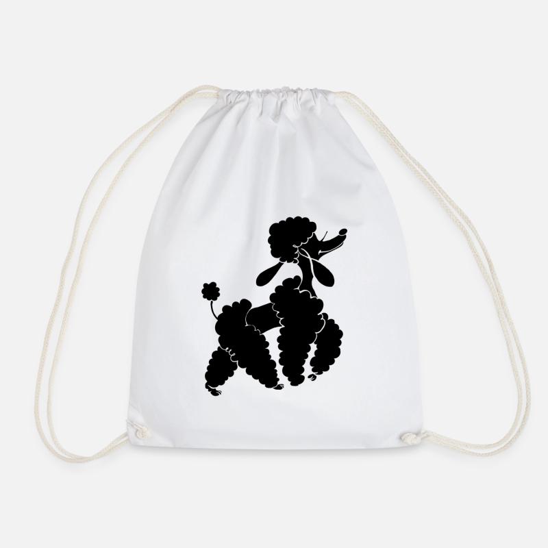 caniche - Sac de sport léger - blanc