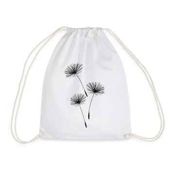 Pusteblume Dandelion Flower Blossoms - Drawstring Bag - white - Front