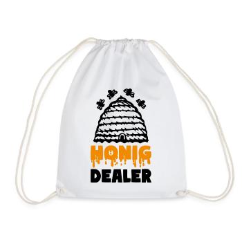 Honig Dealer Imker Bienenflüsterer - Turnbeutel - Weiß - Vorne