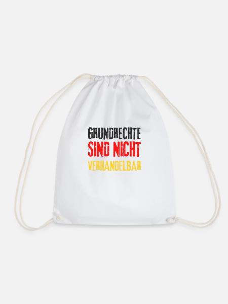 Politik Grundrechte Freiheit wählen Zensur demo - Turnbeutel - Weiß