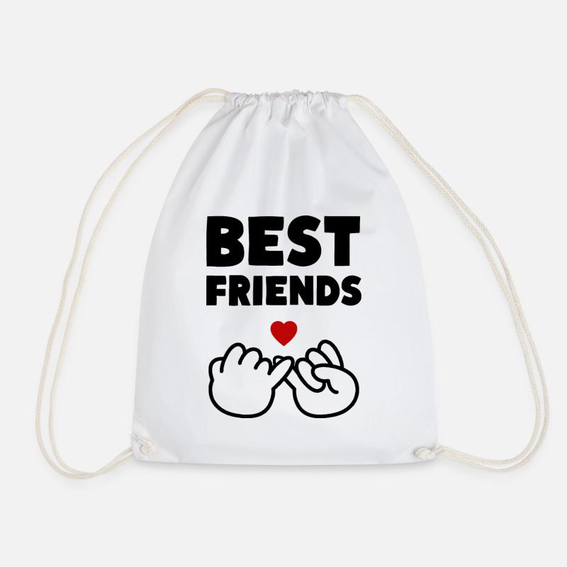 Best Friends Kleiner Finger Schwur - Turnbeutel - Weiß