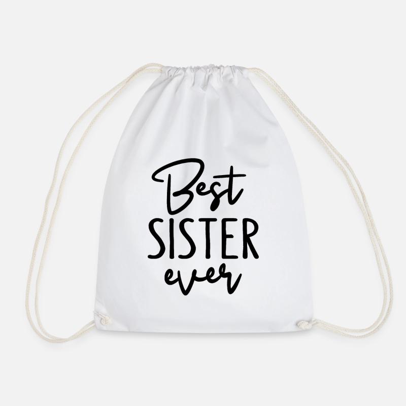 Best sister ever - Turnbeutel - Weiß
