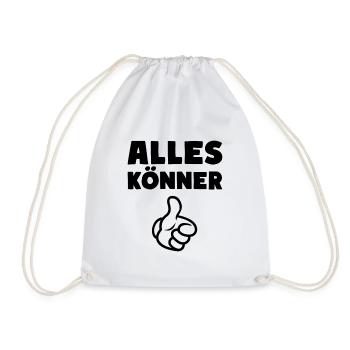 Alles Könner - Turnbeutel - Weiß - Vorne