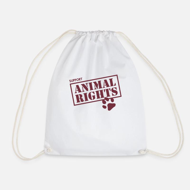 Support Animal Rights - Turnbeutel - Weiß