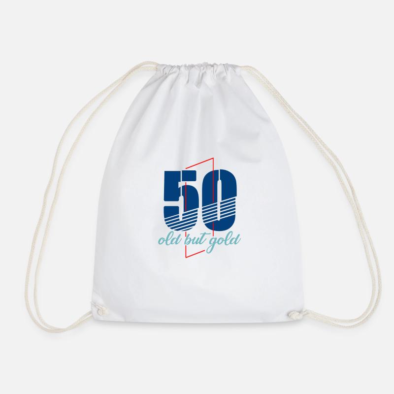 50 Geburtstag - Turnbeutel - Weiß