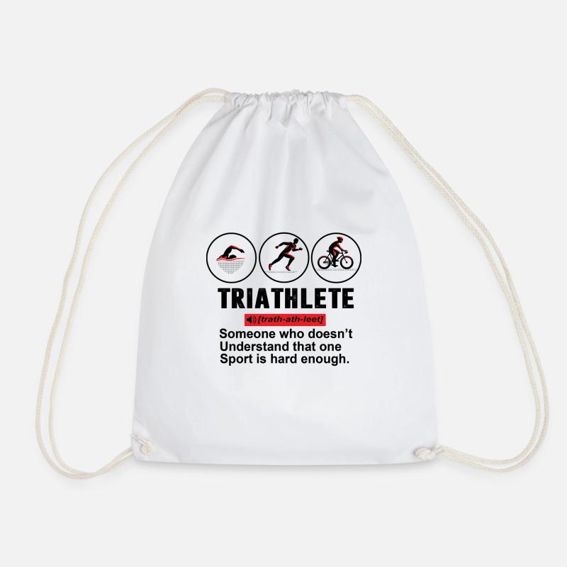 TRIATHLETE DEFINITION - Turnbeutel - Weiß
