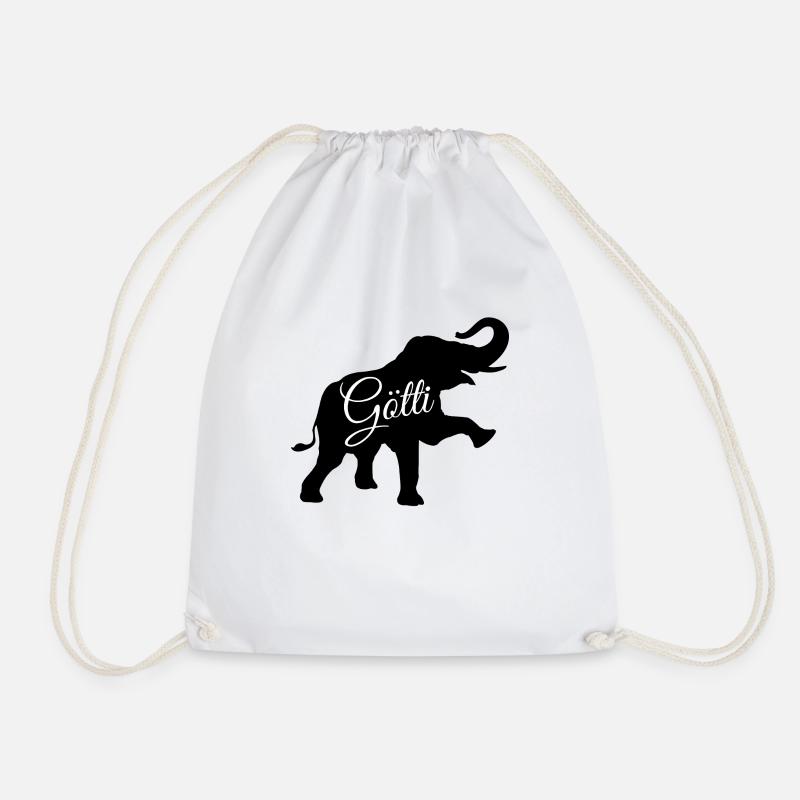 Götti Elephant - Turnbeutel - Weiß