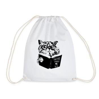 Cats rule the world - Drawstring Bag - white - Front