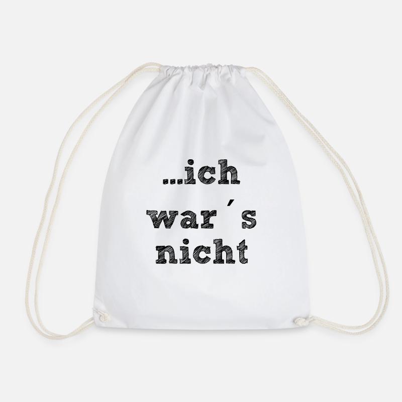 ich war`s nicht - Turnbeutel - Weiß
