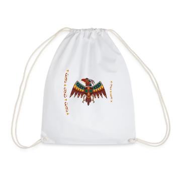 Falcon - Drawstring Bag - white - Front