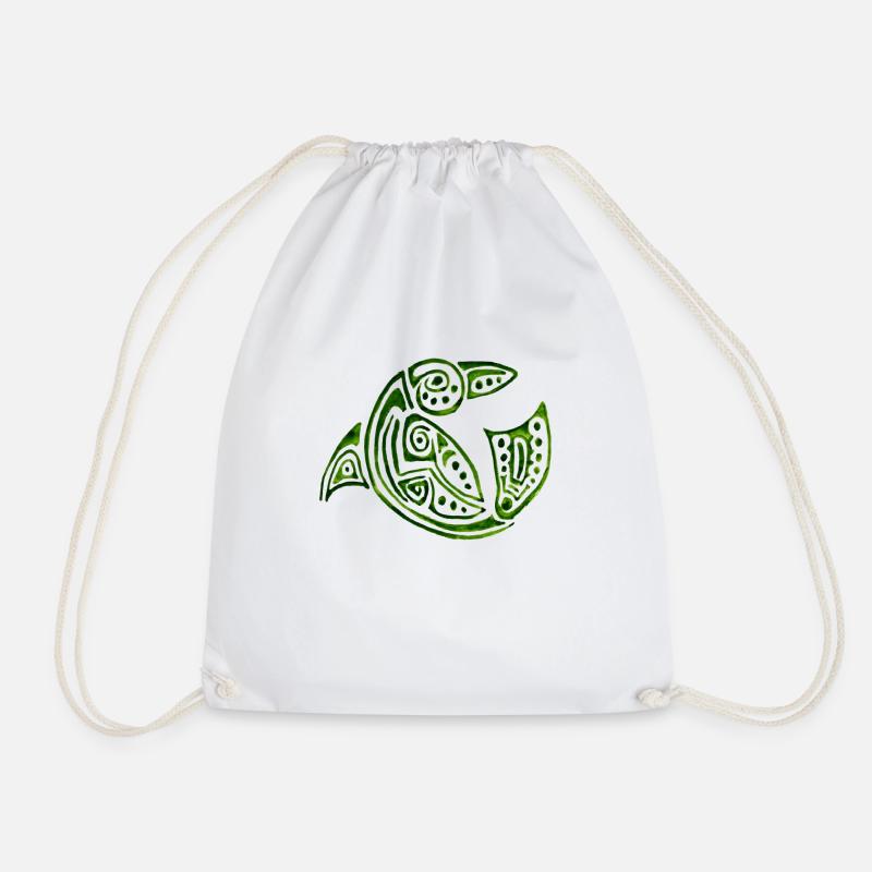 dauphin vert - Sac de sport léger - blanc