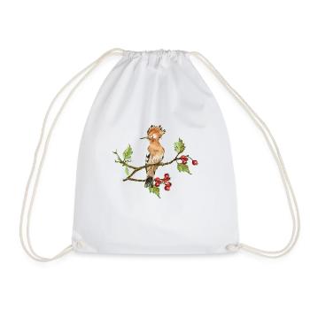 Colorful bird - Drawstring Bag - white - Front