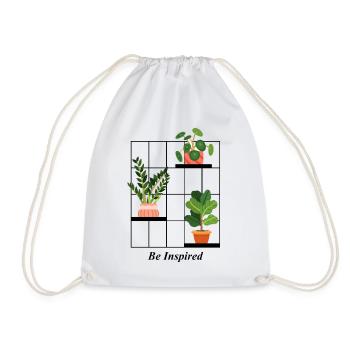 Graphique Plant Be Inspired - Sac de sport léger - blanc - Devant