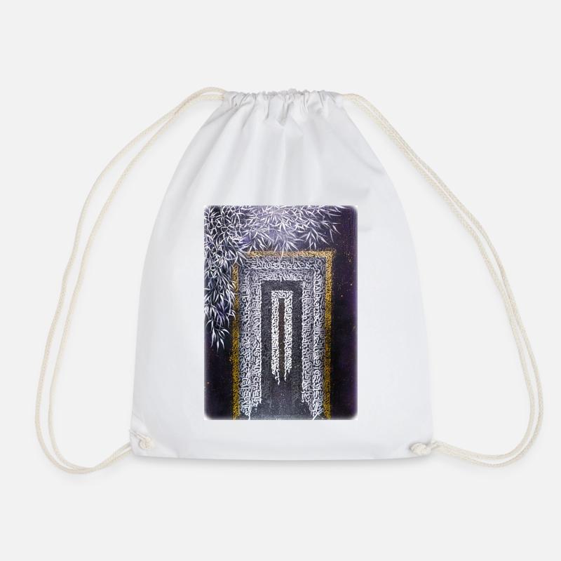 Calligraffiti - Gate (light) - Drawstring Bag - white