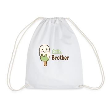 Little Brother - kleiner Bruder - Geschenk - Turnbeutel - Weiß - Vorne