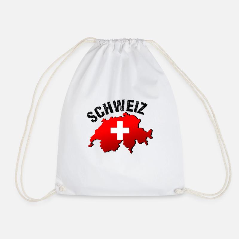Schweiz - Turnbeutel - Weiß