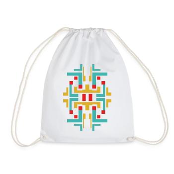 Art abstrait des couleurs - Sac de sport léger - blanc - Devant