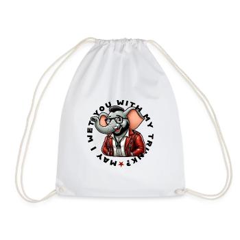 may I wet you with my trunk - Turnbeutel - Weiß - Vorne
