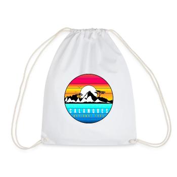 Nature Calanques Marseille Cassis national park - Drawstring Bag - white - Front