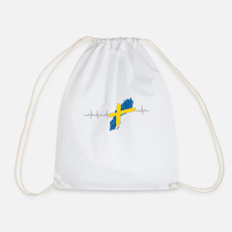 Schweden - Turnbeutel - Weiß