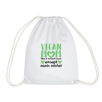 Maman végétalienne | Cadeau maman vegan vegan - Sac de sport léger - blanc - Devant
