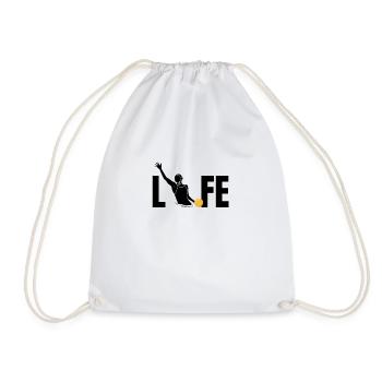 Water polo is my life water polo player - Drawstring Bag - white - Front