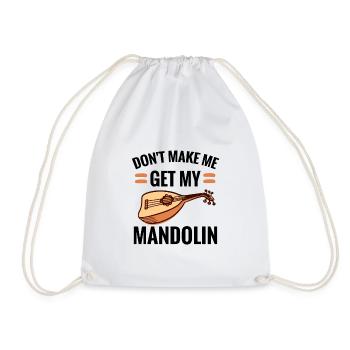 Cadeau de mandoline Cadeau de joueur de mandoline - Sac de sport léger - blanc - Devant