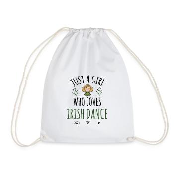 Fille de danse irlandaise | Danse irlandaise St.Patricks - Sac de sport léger - blanc - Devant