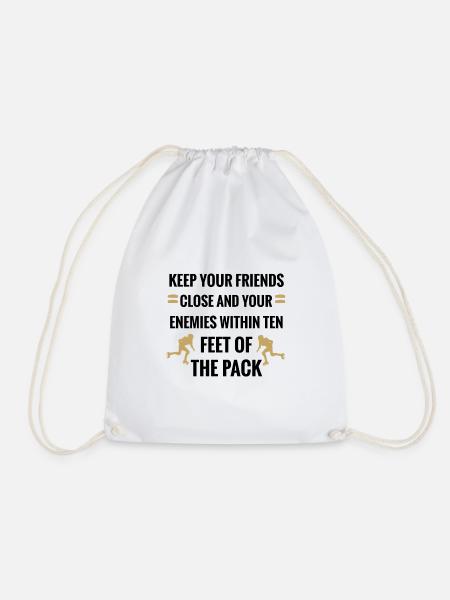 Skate Roller Derby For Women | Roller skate derby - Drawstring Bag - white