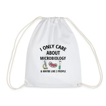 Microbiology Student | Microbiologist Microbiology - Drawstring Bag - white - Front