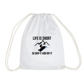 Motoneige Motoneige | Motoneigistes - Sac de sport léger - blanc - Devant