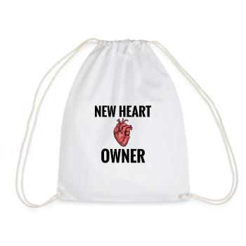 Heart Transplant Gift Transplant Heart - Drawstring Bag - white - Front