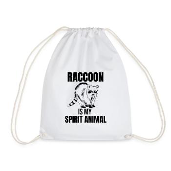 Cadeau de raton laveur amoureux du raton laveur - Sac de sport léger - blanc - Devant