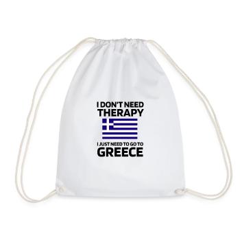 Grèce Cadeaux Hellas Racines grecques - Sac de sport léger - blanc - Devant