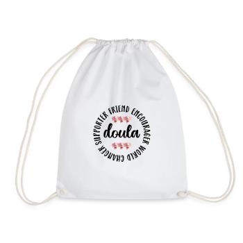 Doula obstétricienne sage-femme coach obstétricien - Sac de sport léger - blanc - Devant