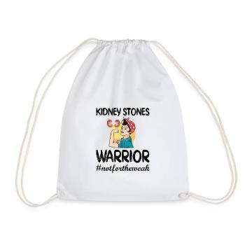 Kidney Stones Recovery Gift Kidney Stone Surgery - Drawstring Bag - white - Front