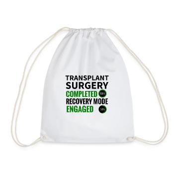 Organtransplantation Transplantation Überlebender - Turnbeutel - Weiß - Vorne