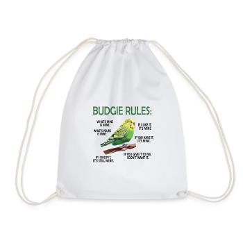 Perruque propriétaire perruque amoureux oiseaux - Sac de sport léger - blanc - Devant