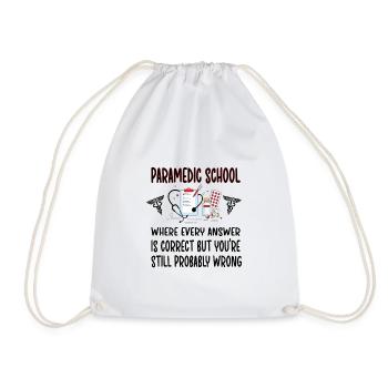 Future emergency paramedics - Drawstring Bag - white - Front