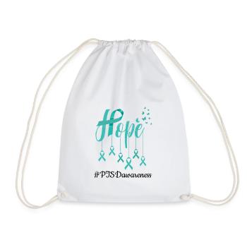 Post-traumatic stress disorder | PTSD fighter - Drawstring Bag - white - Front